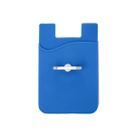 Silicone Card Holder with Metal Ring Phone Stand