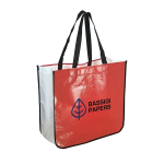 EXTRA LARGE LAMINATED SHOPPING TOTE